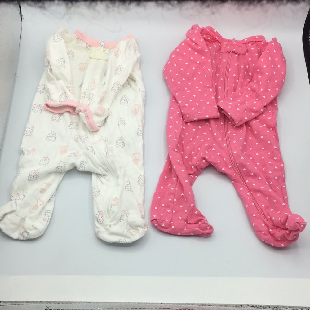 Girls NB PJ/sleeper bundle.  4 pairs PJ’s!